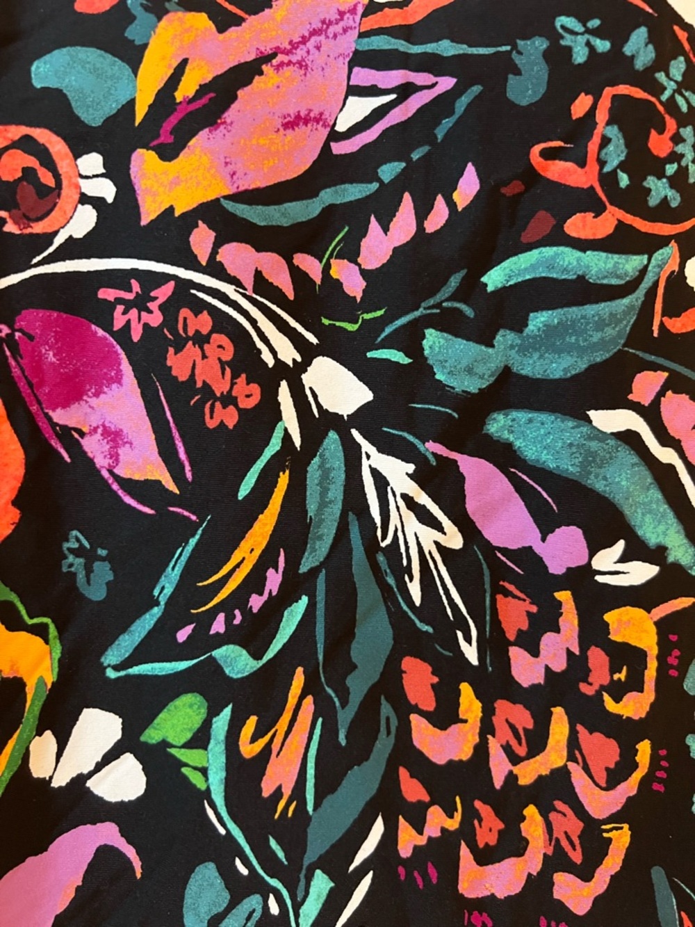 Anne Cole Swim Tankini Top Floral Abstract Art Tropical Colorful NWT Large - Picture 2 of 10